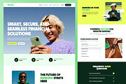 Fintech Banking Landing Page Website, an UI Kit Template by Ahmed Rubel (Thumbnail 2 of 3)