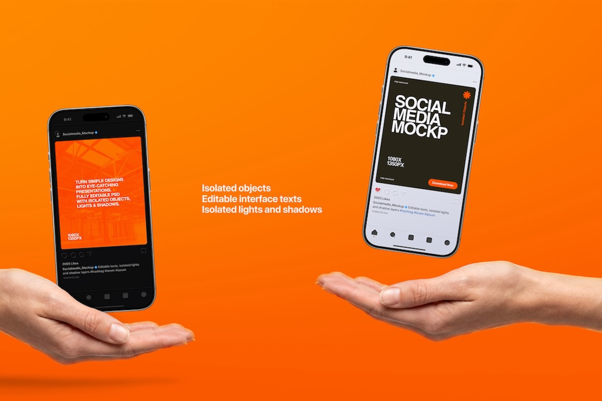 Instagram Post Mockup - Open Palm, an iPhone Mockup by Avelina Studio (Photo 2 of 3)