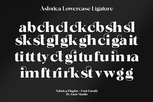 Astorica Display - Font Family