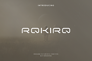 Rokiro - Modern Futuristic Typeface, a Sans Serif Font by Letterna (Thumbnail 1 of 4)