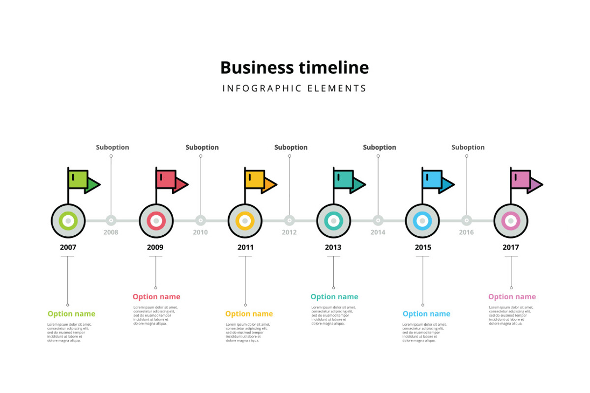 Timeline infographics template, a Presentation Template by Grafvish