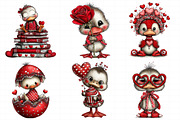 Cute Baby Duck Valentine Clipart, an Illustration by Daily.Designs (Thumbnail 4 of 8)