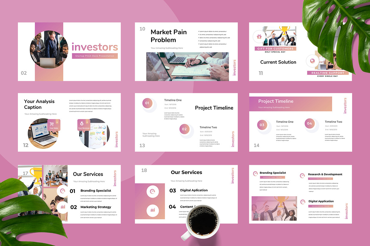 Investors - Pitch Deck Keynote, a Presentation Template by TMint Creative