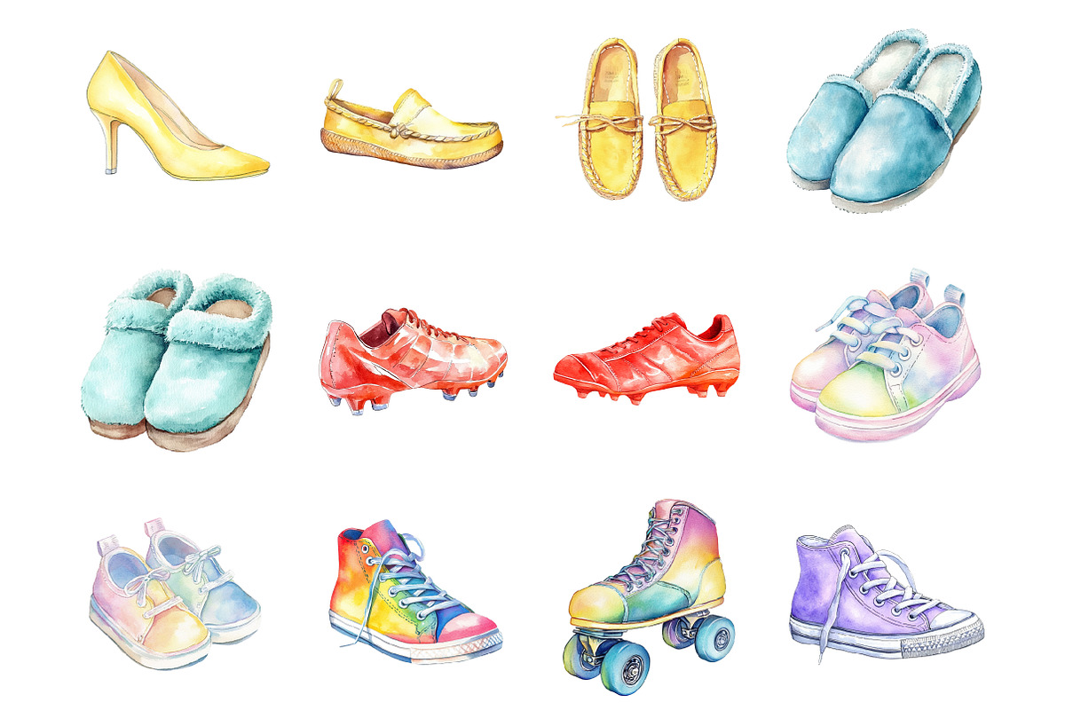 Colorful Shoes, an Illustration by Design Market (Photo 2 of 3)