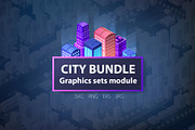 City bundle module city set, an Object Graphic by AlexZeL (Thumbnail 1 of 21)