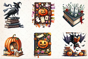 Halloween Reading Clipart, a Seasonal Illustration by Rose Art (Thumbnail 2 of 7)