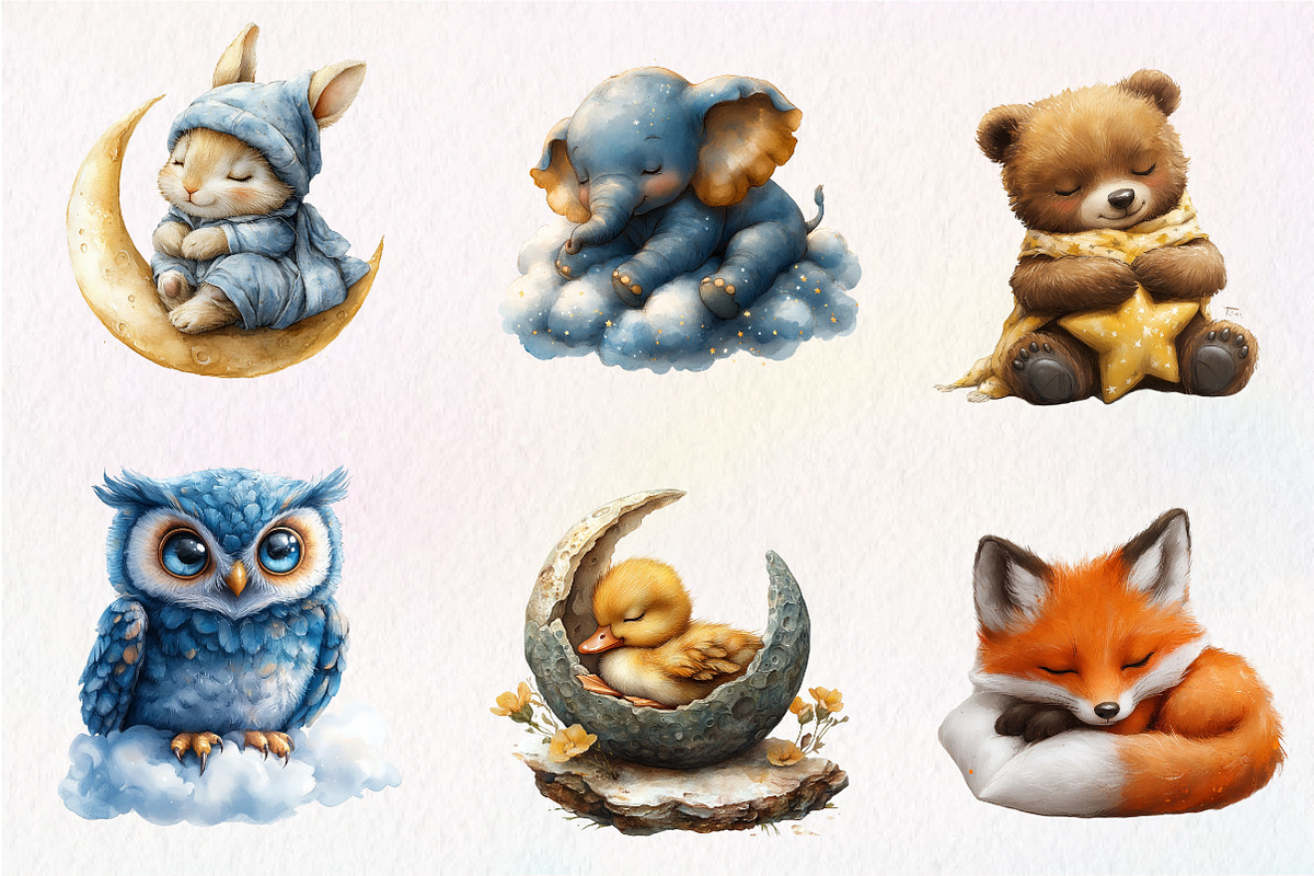 Sweet Dreams Sign,Sleepy Animals, an Illustration by CreationArt (Photo 9 of 9)