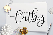 (40% OFF) Cathy Script, a Script Font by mysunday (Thumbnail 1 of 8)