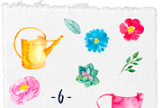 Watercolor pack Flower garden, an Object Graphic by Elishamelisha (Thumbnail 5 of 7)