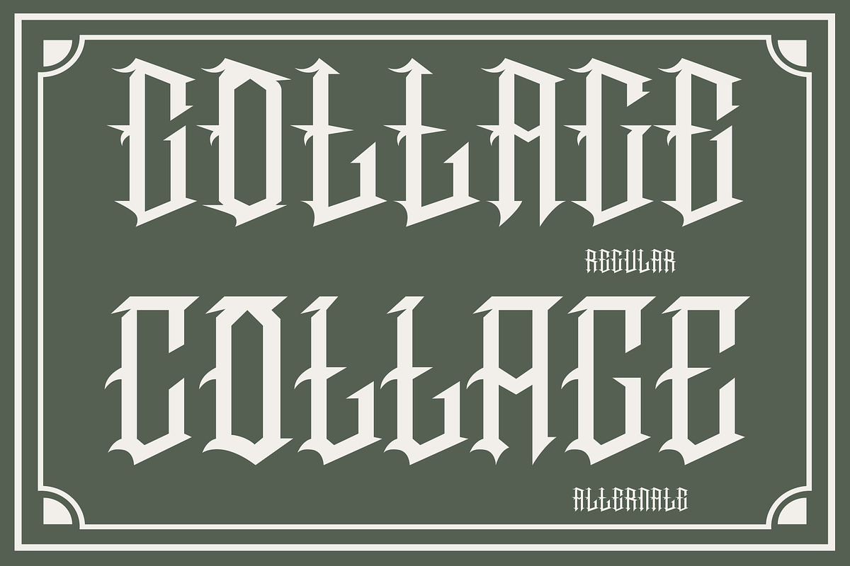 Cottage - Blackletter Font, a Blackletter Font by AQR Studio (Photo 5 of 8)