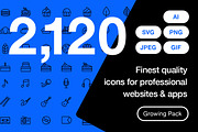 Ultimate Line Icons Pack, an Outline Icon by Graphic Pear (Thumbnail 1 of 22)