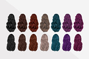 70 Hand Drawn Women's Hair Bundle, an Illustration by Type Maven (Thumbnail 4 of 7)