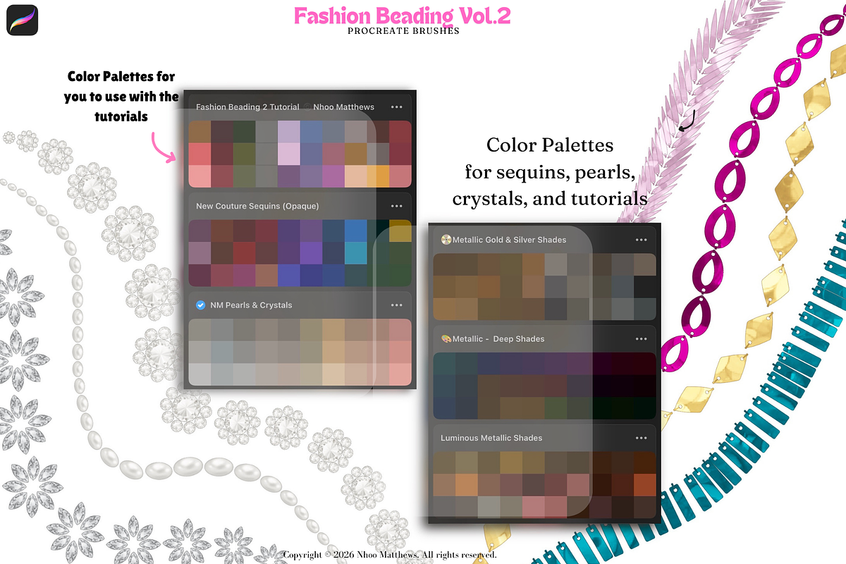 Procreate Brushes Fashion Beading 2, a Brush Add-On by Fashion Workshop Bkk (Photo 10 of 19)