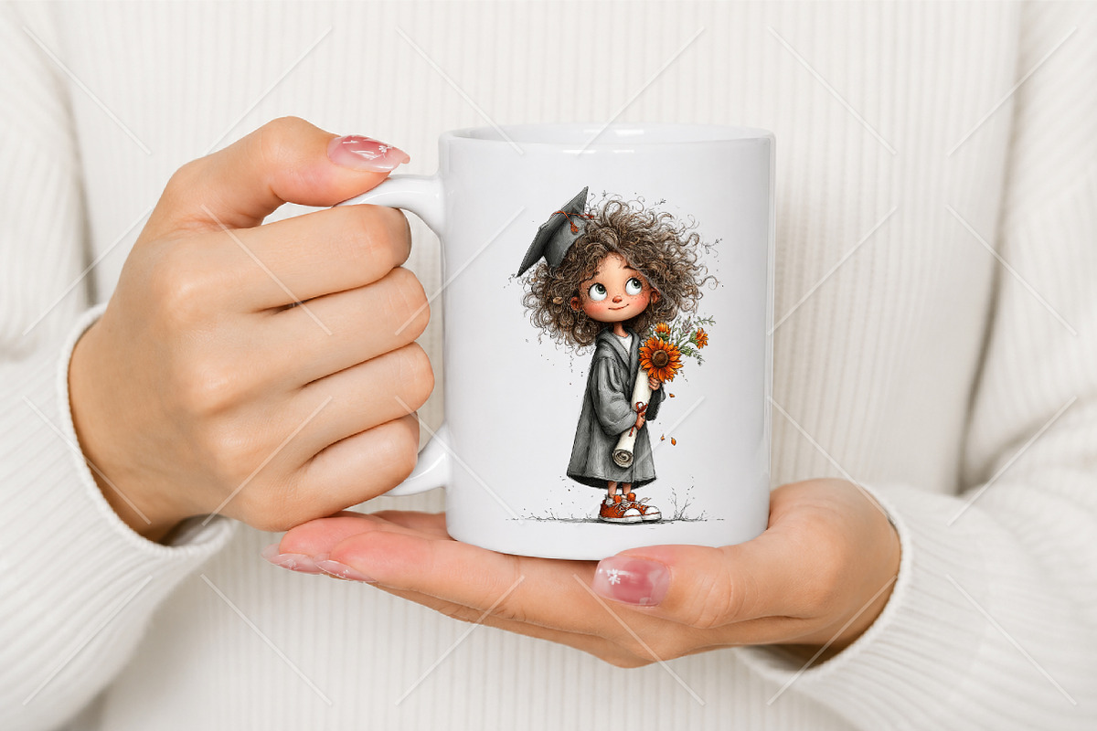 Whimsical Graduation Kids Clipart, a Seasonal Illustration by Canvas Craft (Photo 9 of 10)