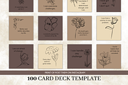 Minimal Flowers Card Deck, a Design Template by Digital By Nikoleta (Thumbnail 1 of 9)