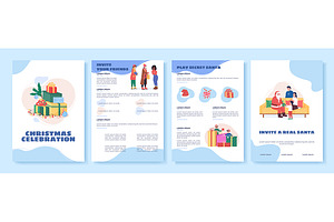 Christmas celebration brochure, a Brochure Template by IMG visuals characters
