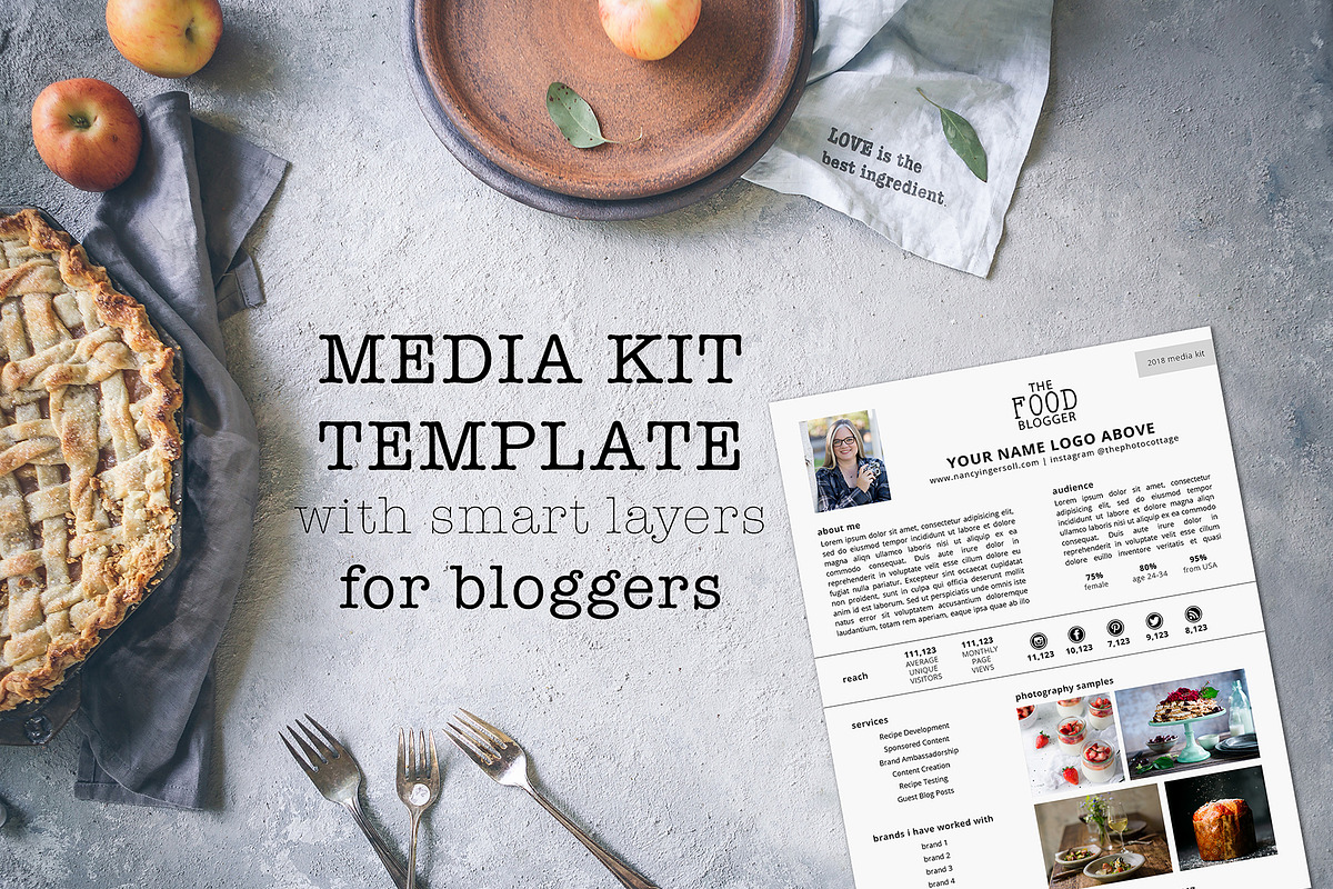 Media Kit Template for Bloggers, a Stationery Template by Nancy Ingersoll (Photo 1 of 2)