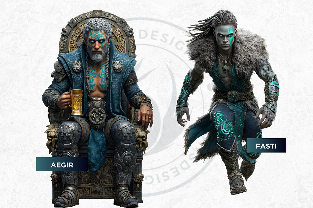 Norse Jotuns Giant Viking Cliparts, a Person Illustration by ThatsDesignArt (Photo 9 of 18)