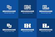 Letters BJ BK BL Monogram Logo Set, a Branding & Logo Template by Pray Art Design Studio (Thumbnail 2 of 2)