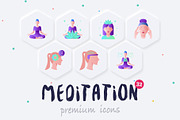 Meditation | 32 Icons Set Hand Drawn, an Outline Icon by Marina Silence (Thumbnail 2 of 17)
