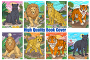Big Cat Coloring Pages for Adults, an Animal Illustration by Coco Bloom (Thumbnail 3 of 5)