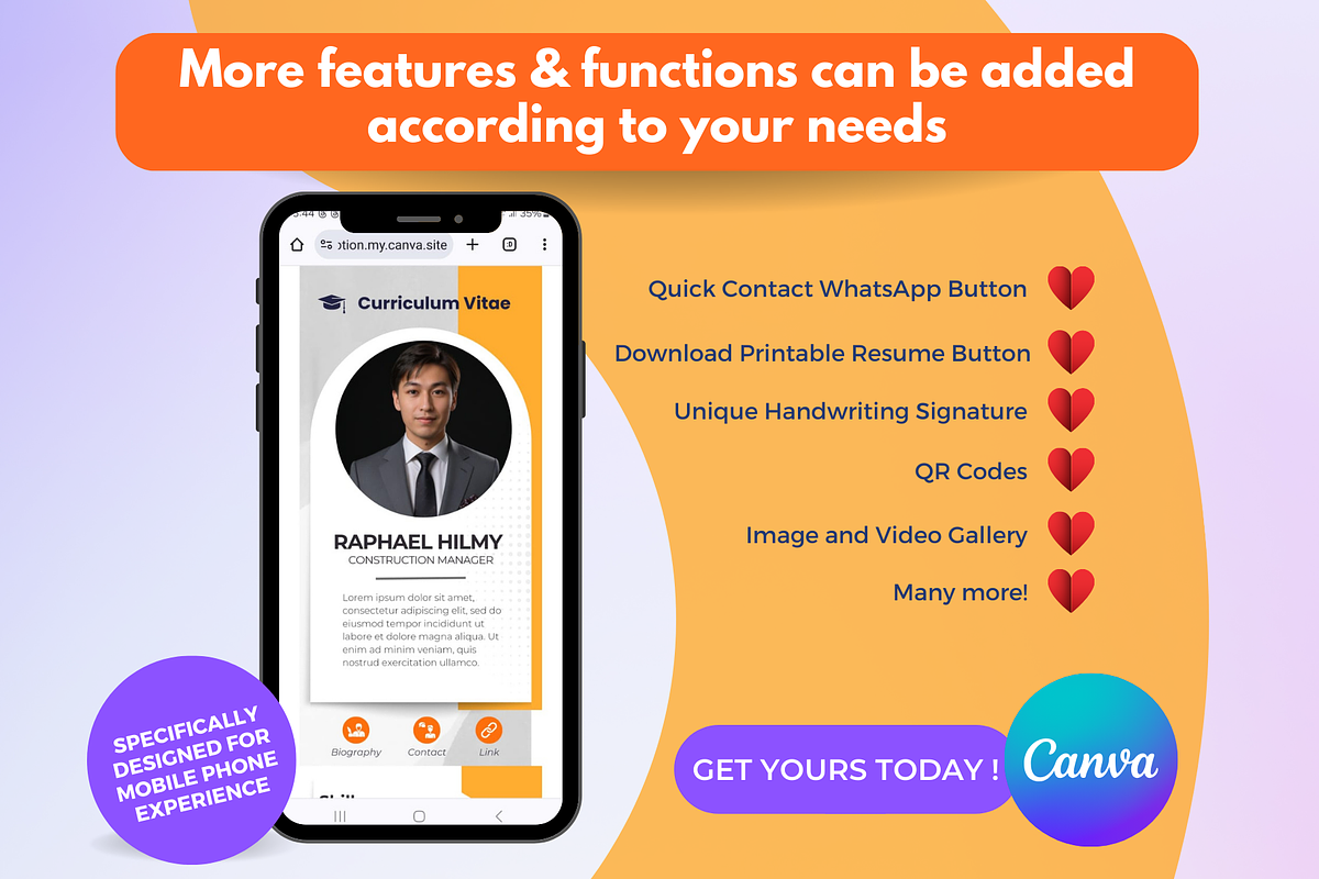 StarCV Pro-04|Canva Resume Template, a Landing Page Template by Omaikraf Studio (Photo 6 of 9)