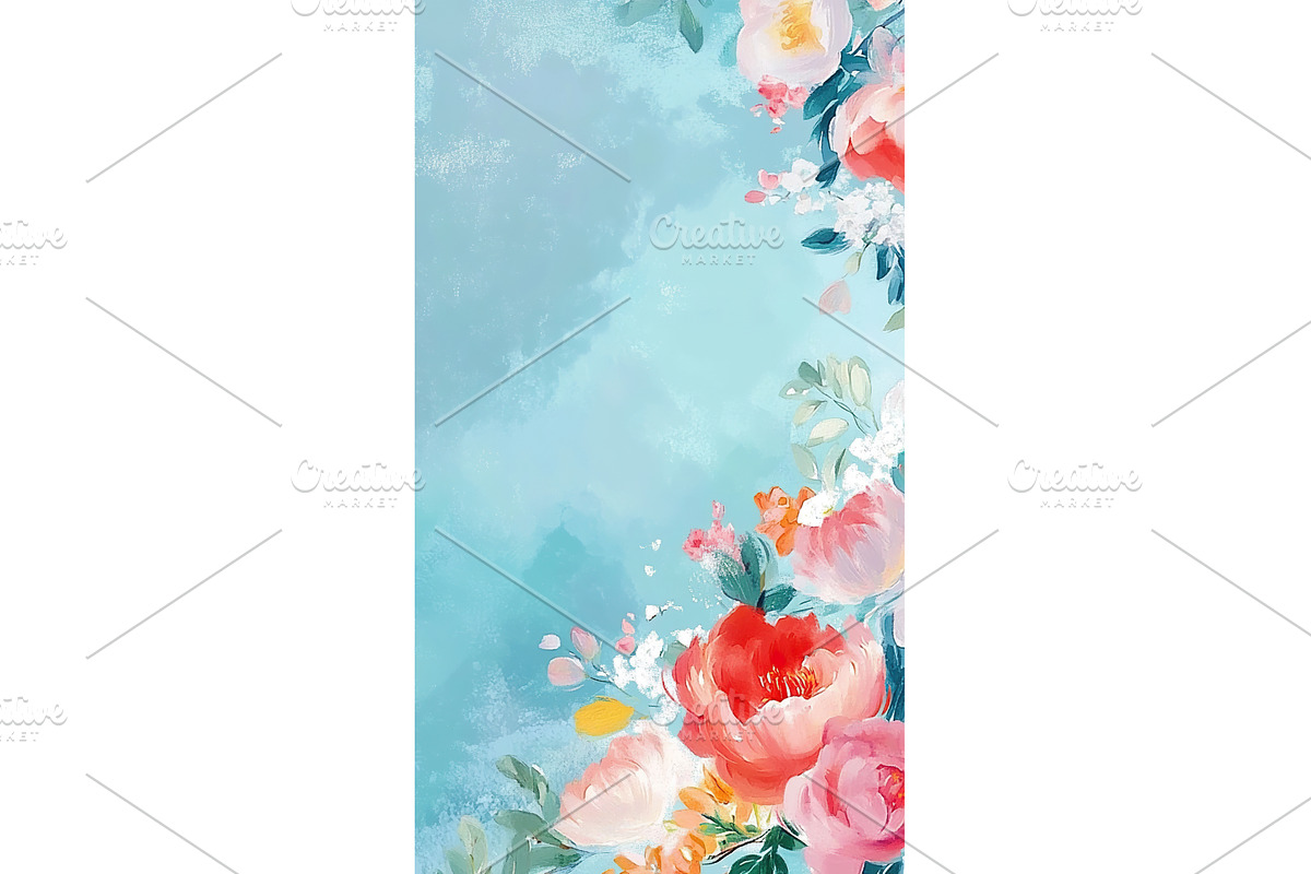 Watercolor Peonies and Hydrangeas on, an Object Illustration by Lermont51