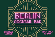Art Deco Hand Drawn Font Berlin Sans, a Font by Honey Island Studio (Thumbnail 7 of 11)