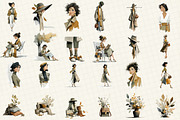 Autumn Watercolor Clipart Set, an Illustration by DreamCafeArt (Thumbnail 2 of 6)