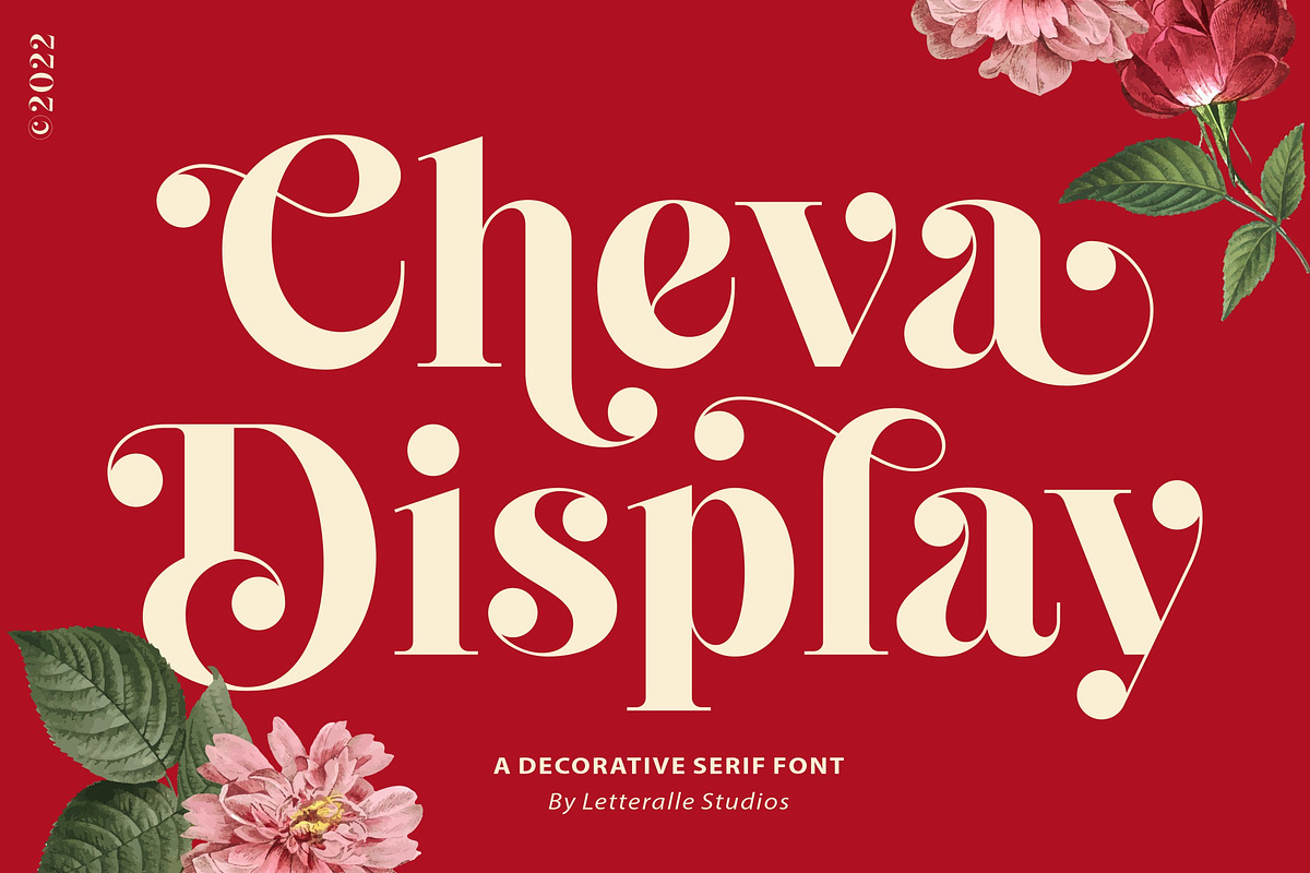 Cheva Display Serif Font, a Sans Serif Font by Letteralle Studios (Photo 1 of 9)