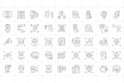 Biometric Recognition Icons, an Outline Icon by Prosymbols (Thumbnail 4 of 6)