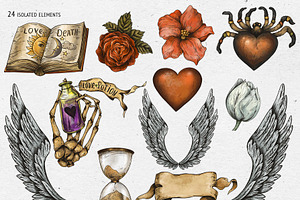 Love And Death Tattoo Symbols