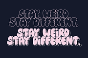 MILLENNIAL Trendy Y2K Graffiti Font, a Sans Serif Font by Blush Font Co. (Thumbnail 2 of 7)