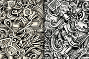 Design Graphics Doodles Patterns, an Object Illustration by BALABOLKA (Thumbnail 4 of 6)