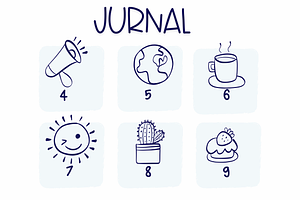 Journal Symbols Fonts