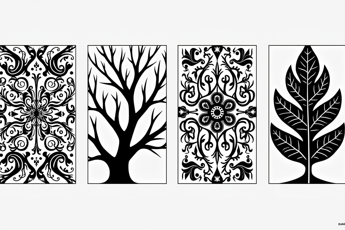 Leaf and Tree Vector Bundle, an Illustration by Creativeshirt (Photo 7 of 9)