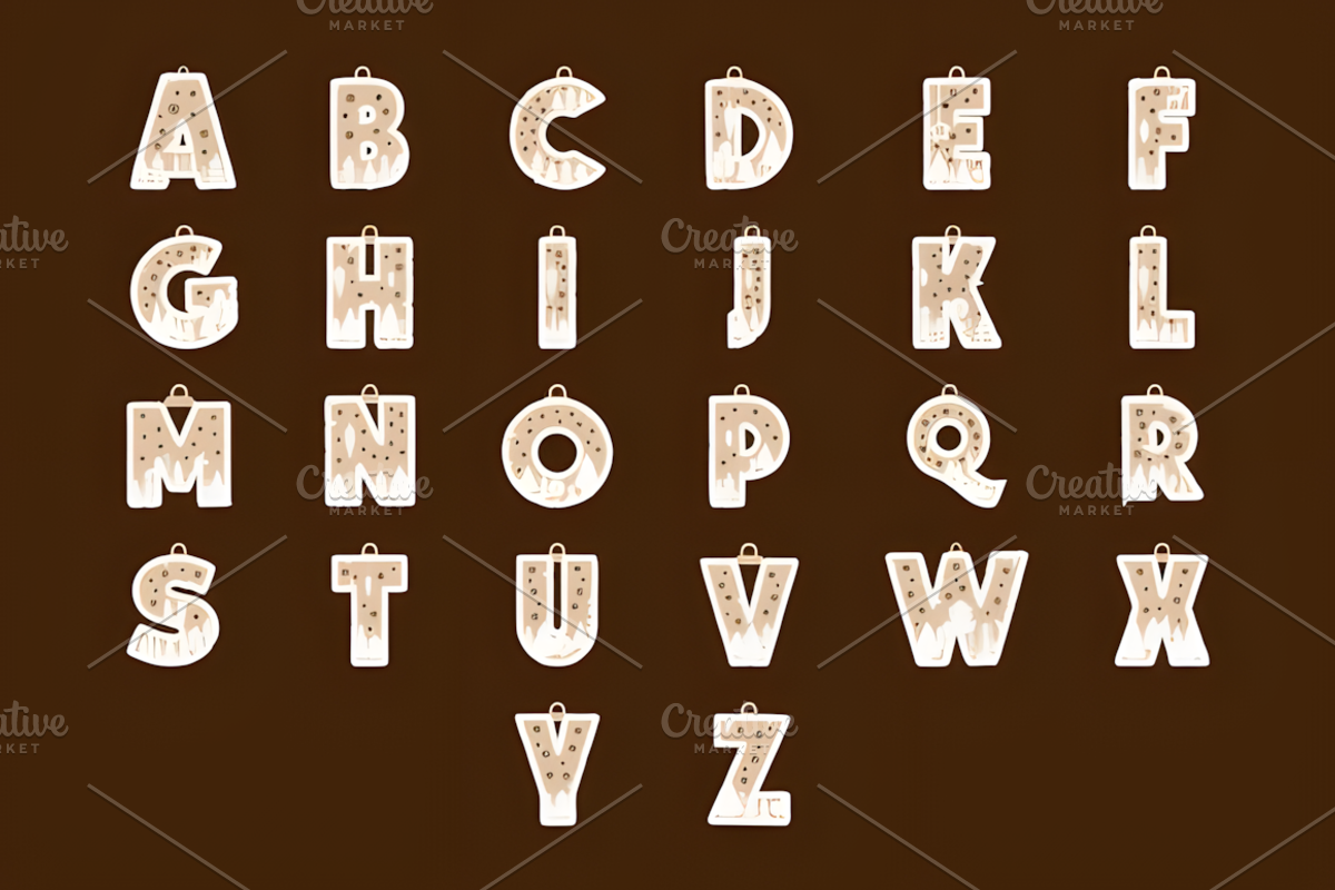 Christmas Alphabet Baubles SVG, an Object 3D Model by Coco Bloom (Photo 6 of 6)