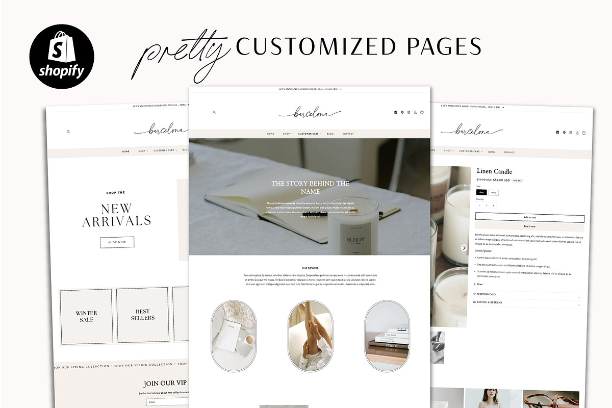 Shopify Theme - Neutral White, a Shopify Template by Macarons and Mimosas (Photo 5 of 11)