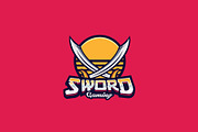 Swords Mascot Logo Template, a Branding & Logo Template by HasnainGFX (Thumbnail 2 of 3)