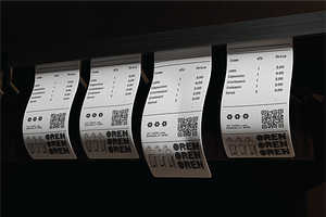 Hanging Receipt Mockup, an Advertising Mockup by Dudukbersama