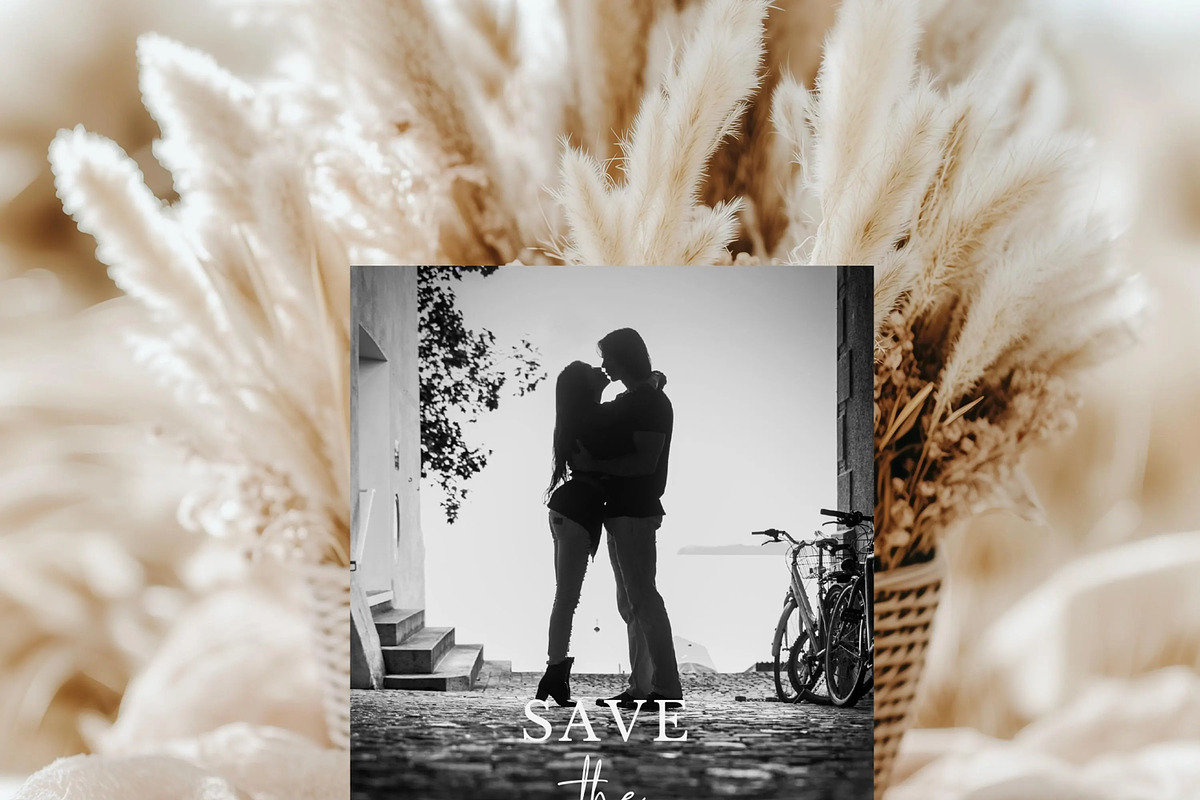 Modern Minimal Save the Date Invite, an Invitation Template by LucaTheme (Photo 3 of 6)