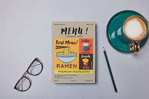 Restaurant & Coffee Menu Flyer, a Flyer Template by Bizz_District_Studio