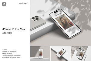 iPhone 15 Pro Max Mockup