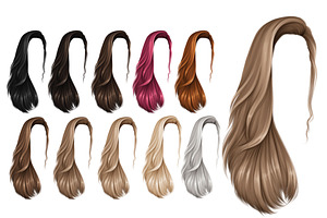 Women Hairstyles Hair Front Clipart