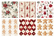Country Christmas Digital Papers, a Pattern Graphic by SinaCreation (Thumbnail 3 of 5)