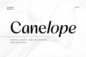 SS Canelope - Timeless Sans Font