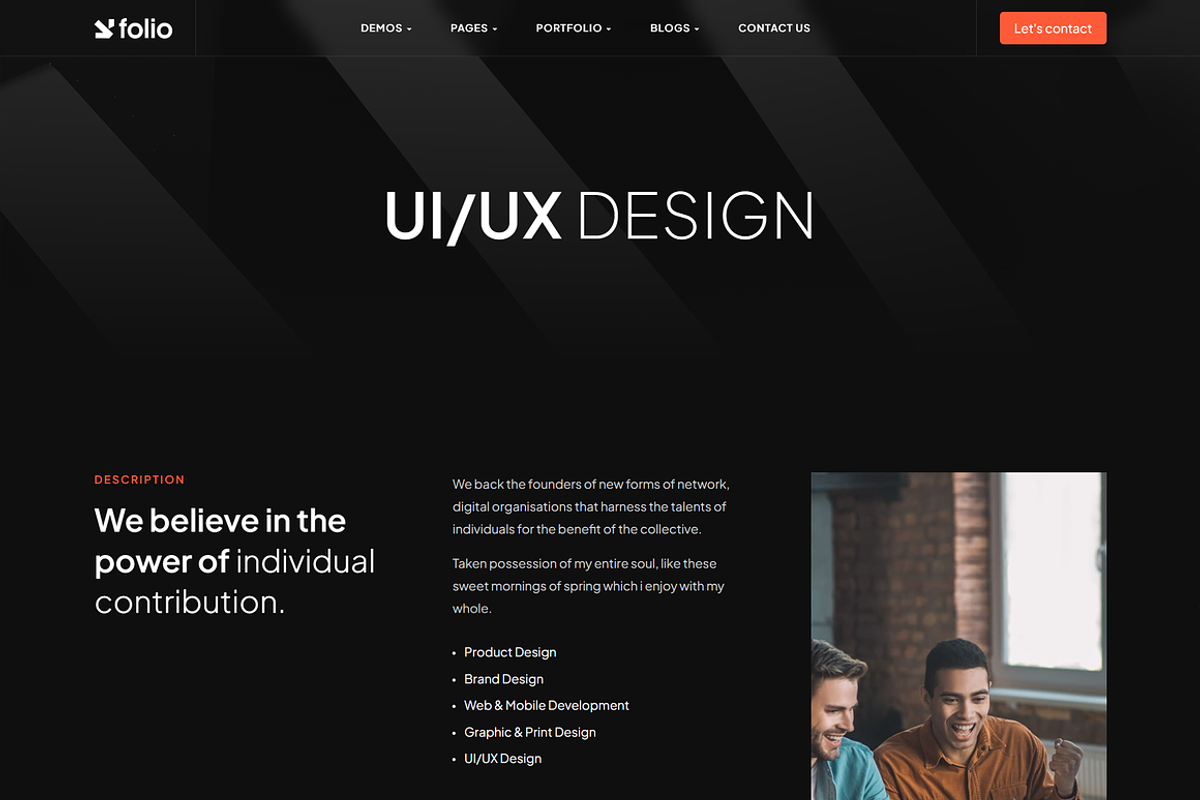 Creative Portfolio & Digital Agency, a WordPress Template by Design Spade (Photo 4 of 10)