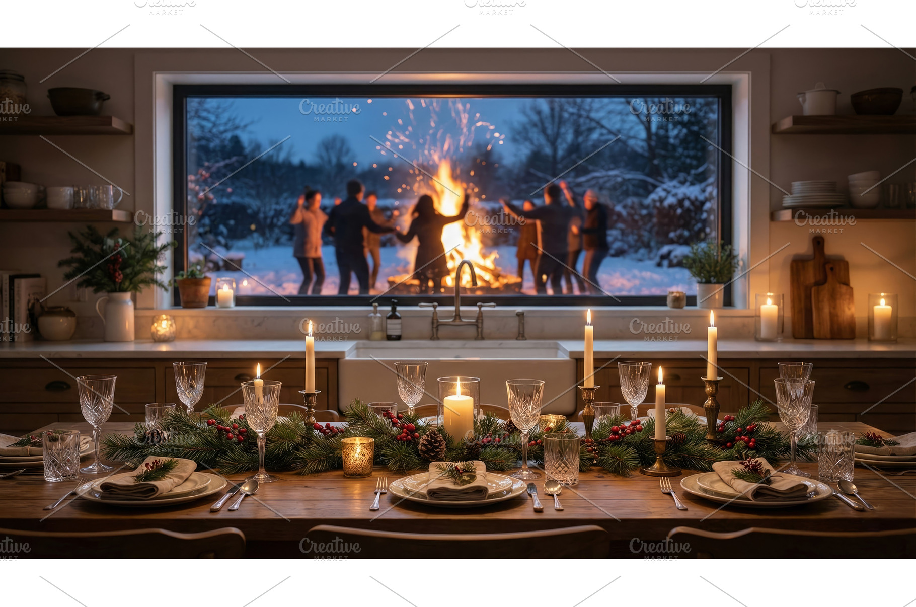 Firelit Dinner, a Food & Drink Photo by CREATIVEDEF