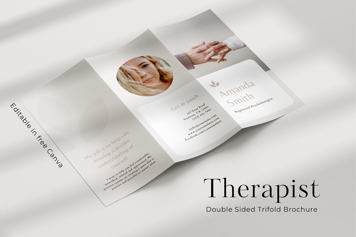 Psychologist Therapist Brochure, a Marketing Template by PatternLab. (Photo 1 of 8)