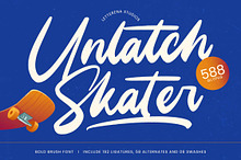 Unlatch Skater Bold Brush Font